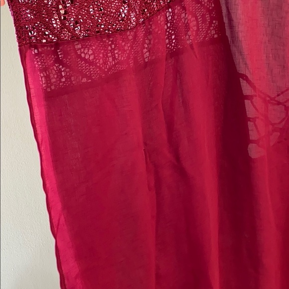 Merona Dark Pink Swim Cover-up Sz M - Picture 4 of 5